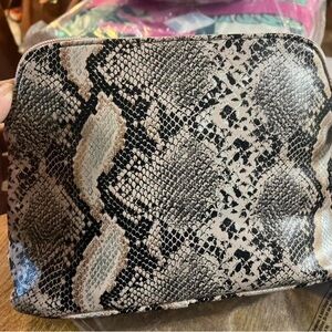 Snake skin cosmetic case